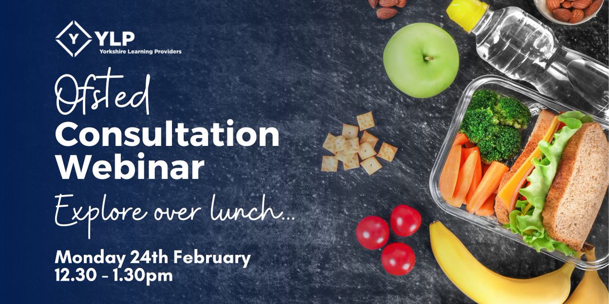 This Monday, we are hosting a #Ofsted Consultation Lunch to analyse the new proposal from the #TheBigListen feedback 

We will take a look at the new #FES toolkit &amp; provider report card.
eventbrite.com/e/125109301588…
