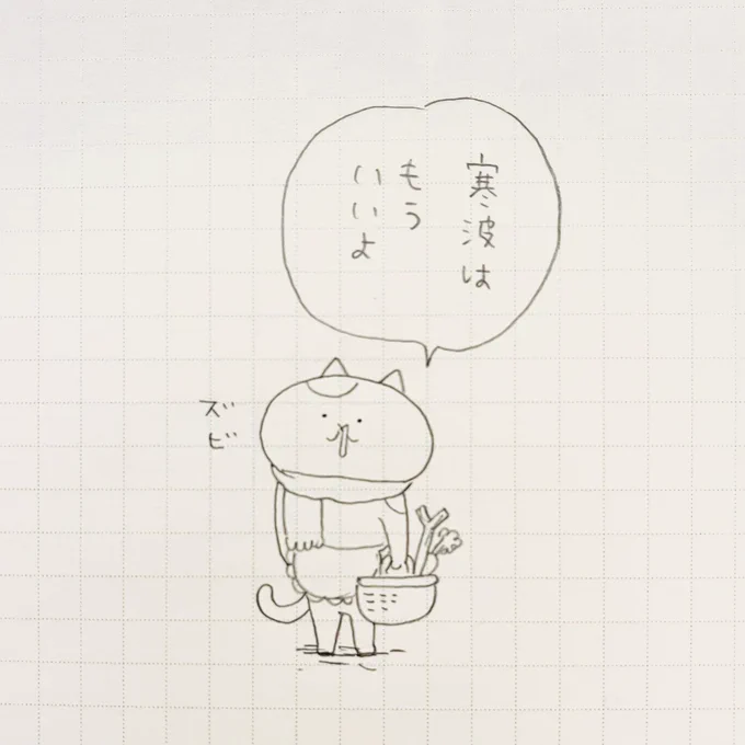 寒波疲れる 