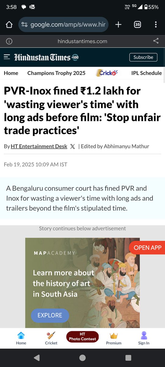 Archit2887's tweet photo. @PicturesPVR @_PVRCinemas well deserved penalty. More such cases to follow. https://t.co/FlZ5HQuayH