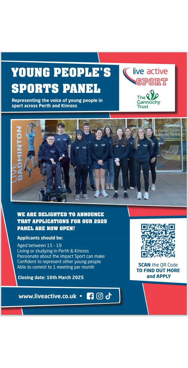 ActiveSchoolsHighlandPerthshire (@ashighlandperth) on Twitter photo Applications for the P&K Young People's Sport Panel 2025/26 are open! Do you know a young person who is passionate about sport & physical activity?
👉liveactive.co.uk/Sports-Develop…
🚨 Deadline is 10th of March!
<a href="/BreadalbaneAcad/">Breadalbane Academy</a> <a href="/BreadAc_PE/">Breadalbane Ac PE</a> <a href="/PitlochrySchool/">Pitlochry HighSchool</a> <a href="/HwbPitlochry/">Pitlochry HS HWB</a> Applications for the P&K Young People's Sport Panel 2025/26 are open! Do you know a young person who is passionate about sport & physical activity?
👉liveactive.co.uk/Sports-Develop…
🚨 Deadline is 10th of March!
<a href="/BreadalbaneAcad/">Breadalbane Academy</a> <a href="/BreadAc_PE/">Breadalbane Ac PE</a> <a href="/PitlochrySchool/">Pitlochry HighSchool</a> <a href="/HwbPitlochry/">Pitlochry HS HWB</a>