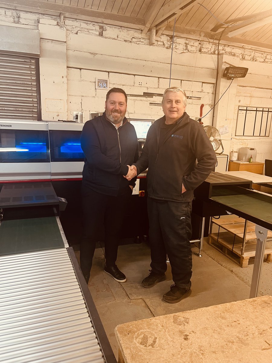 Bluestar Print Finishers has doubled production capacity with the addition of a Horizon HT-300 iCE Trimmer running nearline with its existing Horizon BQ-500 iCE Binder bit.ly/3ELy7sH