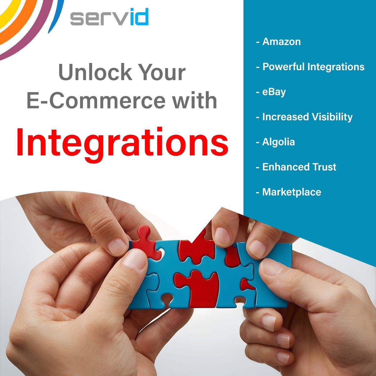Servid_'s tweet photo. At Servid, we specialize in providing comprehensive e-commerce solutions, including powerful integrations with Amazon, eBay, and advanced indexing solutions like Algolia. Contact us today to learn how our integration solutions can drive your success..https://t.co/3aWYDdRnar https://t.co/xuO8KQnLPH