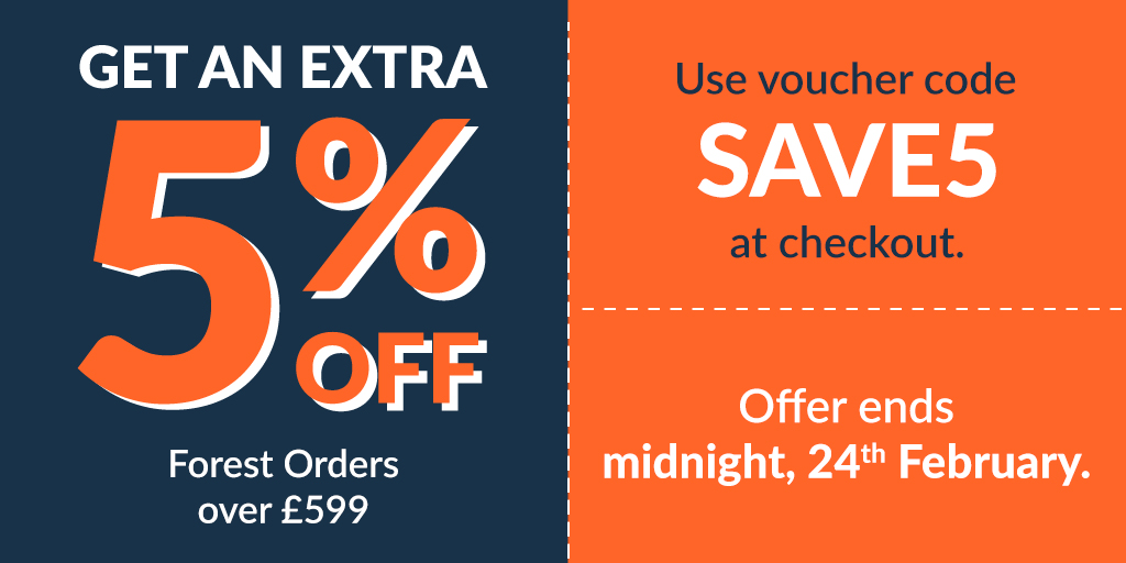 BuyShedsDirect's tweet photo. Get an extra 5% off Forest Orders Over £599!

Use voucher code SAVE5 at checkout
Offer ends midnight, 24th February

SHOP NOW- https://t.co/tmRTOmTRLy https://t.co/vpI57M455m
