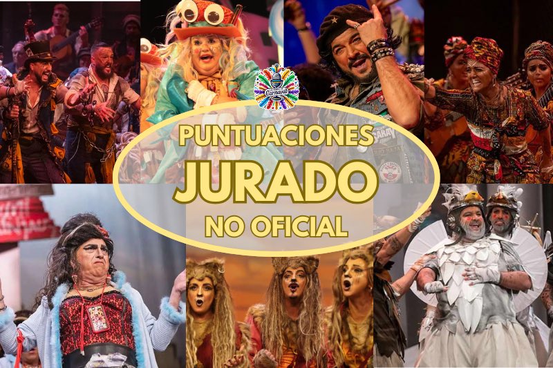 🖊️ YA disponible las puntuaciones de nuestro jurado NO oficial de la #COAC2025C5

⬇️⬇️
sites.google.com/view/juradocoa…