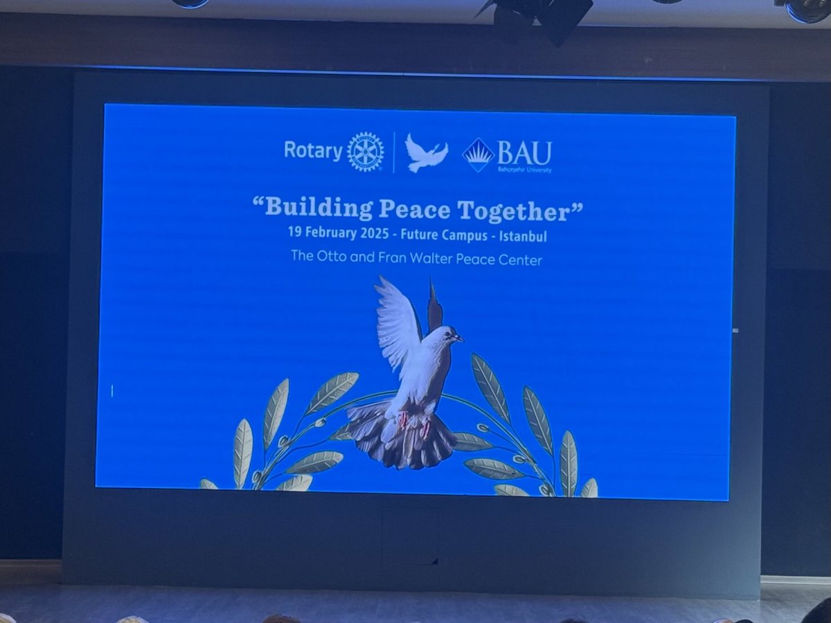 JohnHewko's tweet photo. In Istanbul for the opening of Rotary's 7th Peace Center at Bahcesehir University.  Attending a briefing at the university before tomorrow's inauguration and following @Rotary Peace Conference where 1,000 Rotarians from around the world will gather to discuss peacebulding efforts https://t.co/oCeKG2Kkjd