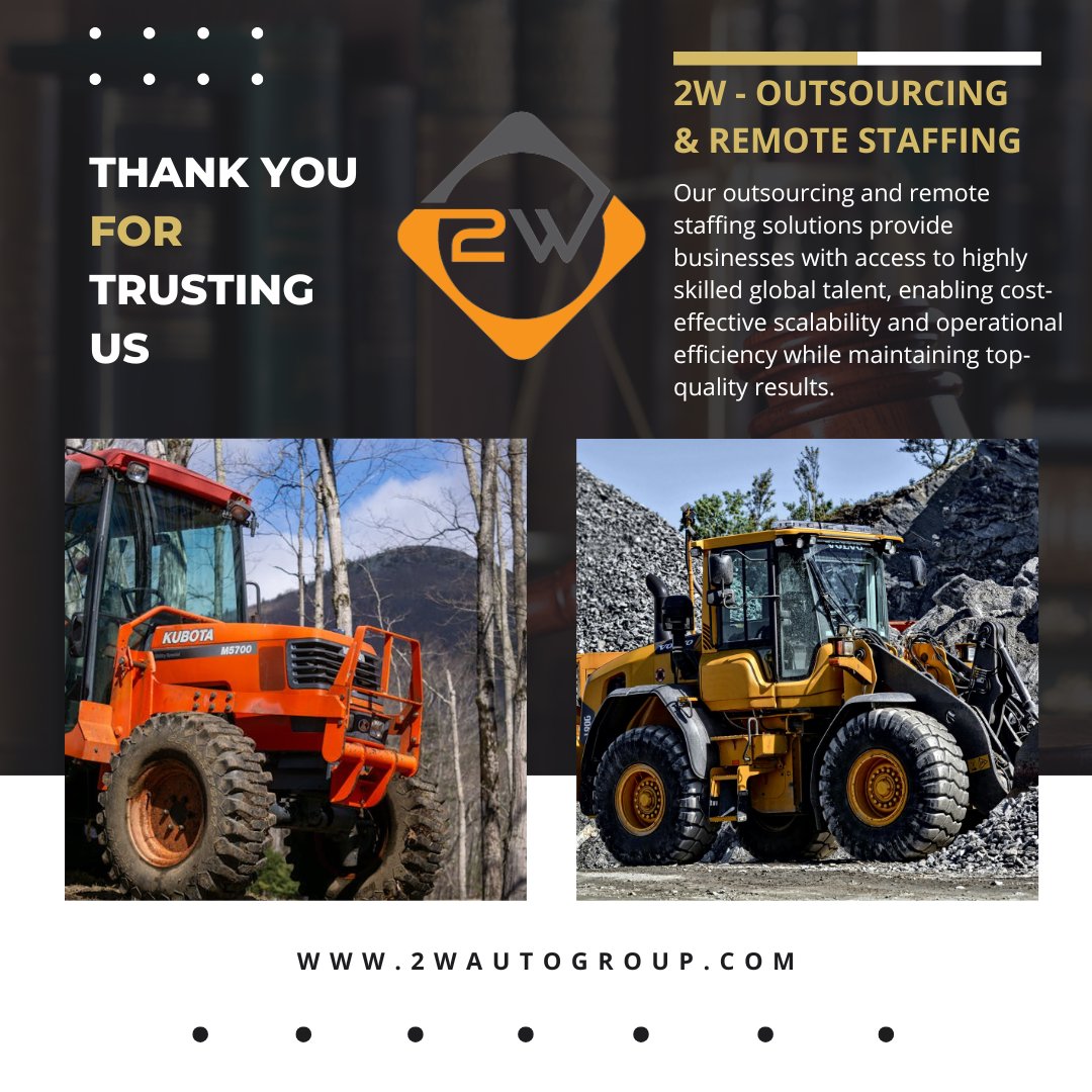 🌟 A Huge Thank You to Our Amazing Clients! 🌟

At 2W, we are incredibly grateful for the trust and partnership you’ve shown in our outsourcing and remote staffing solutions. 

#ThankYou #Outsourcing #RemoteStaffing #2W #Partnership <a href="/Lucas_Welk/">Lucas Welk</a> <a href="/gideonkwilliams/">Gideon Williams</a> <a href="/Auto_Innovate/">2W</a>