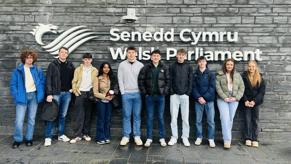 PCS has arrived at the Senedd for the Mock Conference of the Parties (MOCK COP) on Education in Wales! <a href="/CompPorthcawl/">Porthcawl Comp</a>