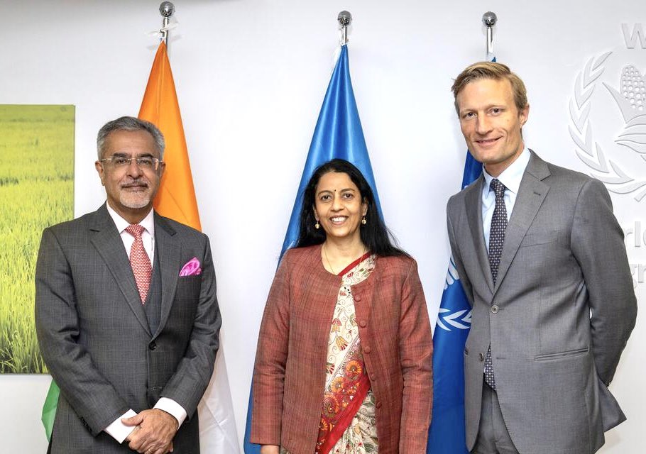 India in Italy (@indiainitaly) on Twitter photo Sanjeev Chopra, Secretary, Department of Food & Public Distribution had a productive meeting with Carl Skau, Deputy Executive Director of <a href="/WFP/">World Food Programme</a>. Both sides reiterated their commitment to strengthening long-standing India-WFP partnership. Sanjeev Chopra, Secretary, Department of Food & Public Distribution had a productive meeting with Carl Skau, Deputy Executive Director of <a href="/WFP/">World Food Programme</a>. Both sides reiterated their commitment to strengthening long-standing India-WFP partnership.