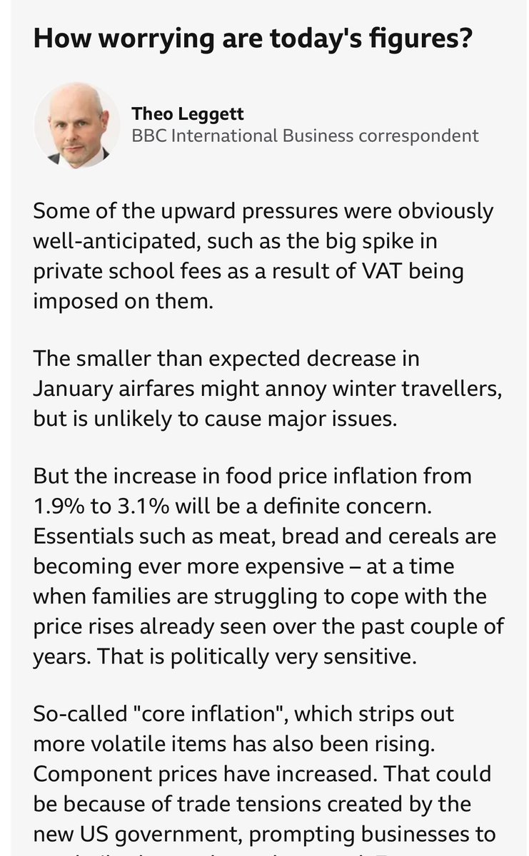 Food price inflation is racing again

Told you this would happen 

Our goverment is idiotic 

They’ve imposed massive tax rise liabilities on our food system and dismantled the support system that part funded food production in the U.K.