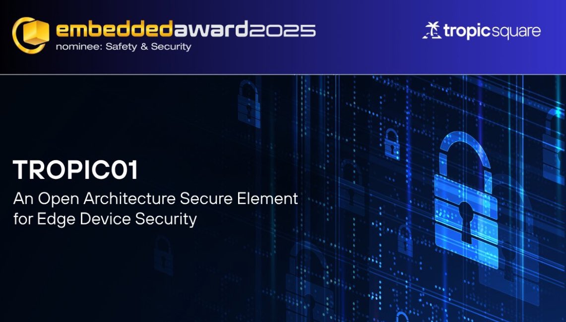 alexpilar's tweet image. První otevřený a auditovatelný čip na světě, od české firmy @TropicSquare,  je mezi třemi finalisty prestižní ceny na konferenci #EmbeddedWorld v Norimberku. 🔥Uzávěrka 11.3.2025. Na nic nečekejte a hlasovat!  Šup, šup! 💪
shorturl.at/Isknn