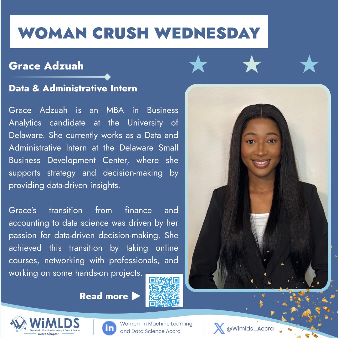 WiMLDS Accra (@wimlds_accra) on Twitter photo #WCW
“Your journey is tech is uniquely yours - embrace the challenges, keep learning, and never underestimate the power of resilience. The more you push past doubts, the more door you open for yourself and others.”~<a href="/GraceAdzuah/">Grace Adzuah</a>. Read more here: wimldsaccra.hashnode.dev/grace-adzuah-a… #WCW
“Your journey is tech is uniquely yours - embrace the challenges, keep learning, and never underestimate the power of resilience. The more you push past doubts, the more door you open for yourself and others.”~<a href="/GraceAdzuah/">Grace Adzuah</a>. Read more here: wimldsaccra.hashnode.dev/grace-adzuah-a…