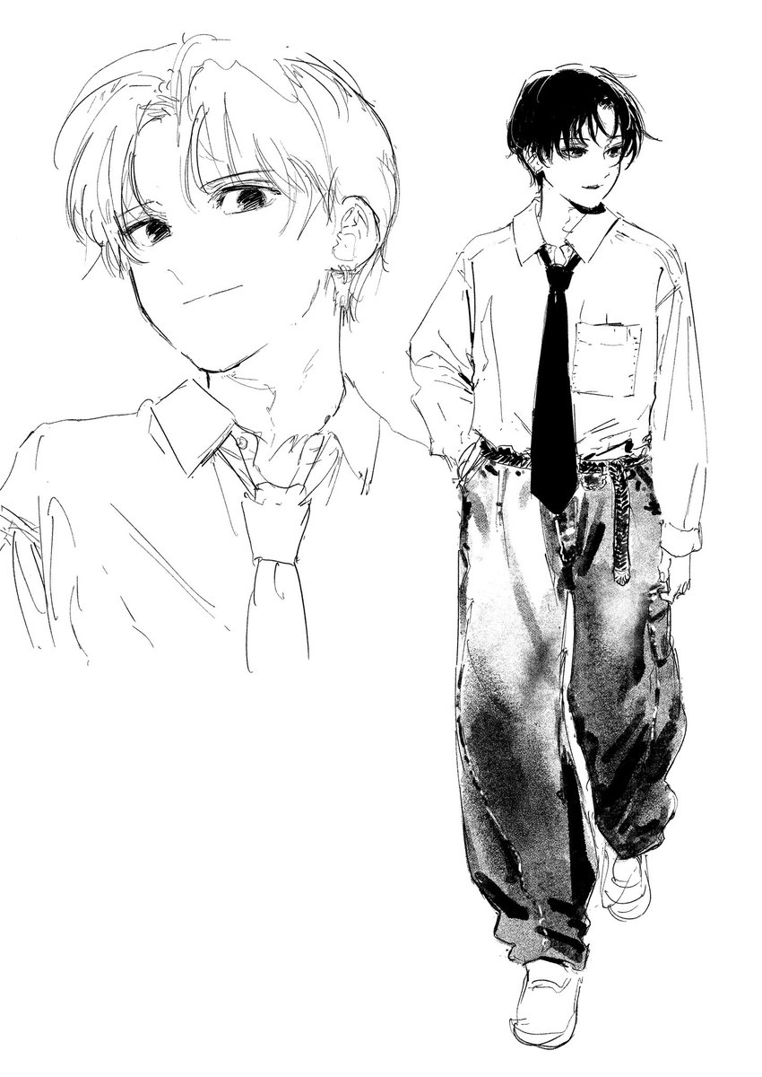 今度快楽天で描く漫画のキャラ 