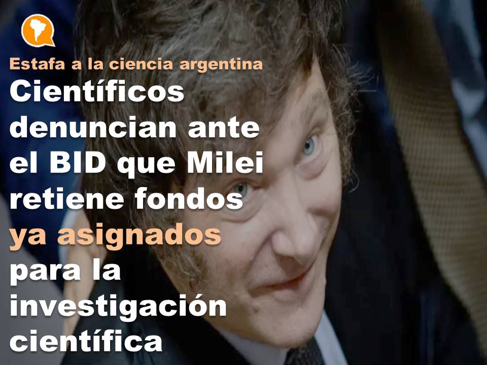 El Gobierno tiene frenados en el Banco Central unos 54 millones de dólares ya aprobados por organismos internacionales para ser usados a través de la <a href="/agenciaidiar/">Agencia I+D+i</a> en #investigacion . #JavierMilei , en su cruzada anti- #Ciencia , no los libera. Hay plata.
periferia.com.ar/politica-cient…