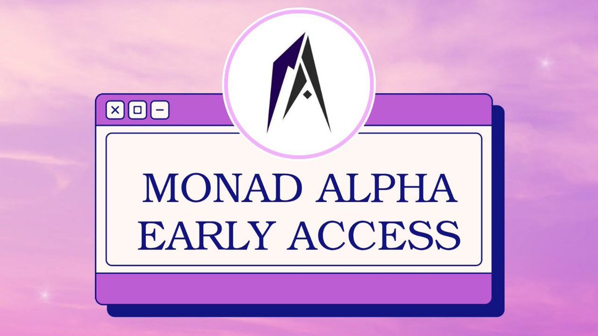MONAD ALPHA EARLY ACCESS💜

✅Be among the select few to unlock our EARLY ACCESS.

          🪂Airdrop Guaranteed
          💰FREE
          🕙1mins

✅GET EARLY ACCESS
- click 👉monadalpha.fun/?invite=HgnitC…
-join social tasks
-invite frens
-earn more rewards

#MONAD 💜 #NADS💜