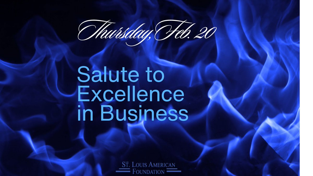 StLouisAmerican's tweet image. A few seats are left

Tickets for The Salute to Business Networking Reception and Awards Luncheon on February 20, 2024 may be purchased at stlamerican.com

@EdwardJones #SaluteToExcellenceInBusiness #STLSalute #STLNetworking #Salute #StLouisAmericanFoundation #stlamerican