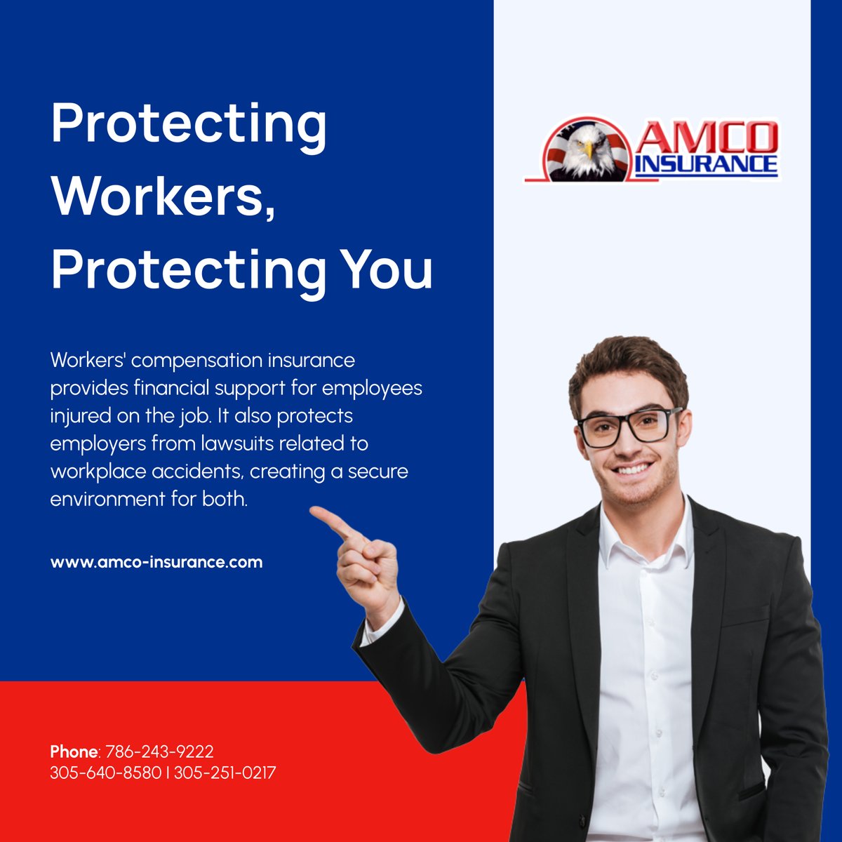 jeinsuranceamco's tweet image. Protect your team and your business with workers' compensation insurance. Let us help you create a safer, more secure workplace. Reach out for expert guidance. 

#HomesteadFL #InsuranceServices #AmcoInsurance #WorkersCompensation #SafeWorkplace