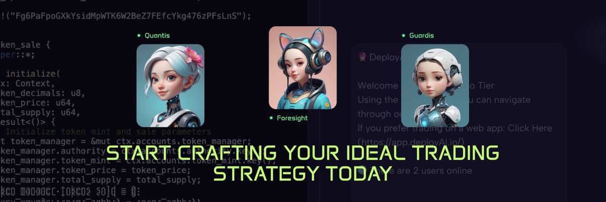 OnlyHades_'s tweet image. Solana doesn&apos;t have to be an ONLY MEME chain. 

Solid projects are getting ready to DEPLOY with massive utilities live and it&apos;s looking really bullish.

Looking forward to #DEPLOYAI launch next week. 

Should be a banger!