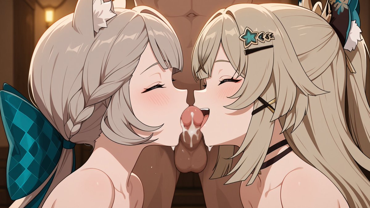Magneto3_6's tweet photo. Hello Traveller,
Ehm, me and my Friend Lynette would ask you something 
We are both right now in our most fertile time and saw your big boner down there and thougt, if we both could eventually help you out with it?

#Hentai #GenshinLewd #Kirara #Lynette #NSFW #Breasts #Tits #Hot https://t.co/HmsQ80wAnp