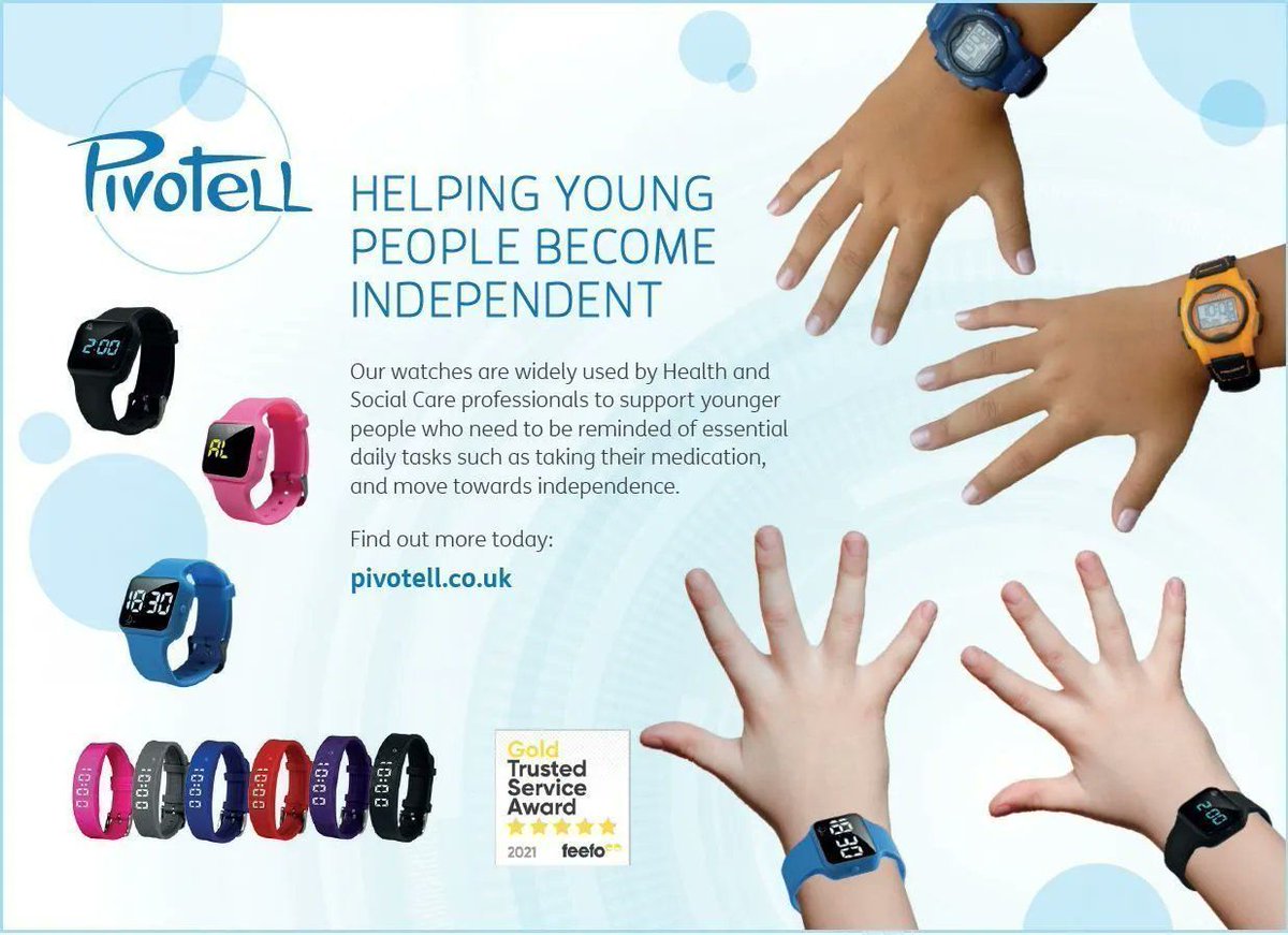 Pivotell support young people to remember to take their medication, stay focused &amp; other essential daily tasks with modern, stylish and colorful reminder watches.
Ensure that nothing important is forgotten again.
#kidsreminder #keepontrack #stayfocused #medicationreminder
