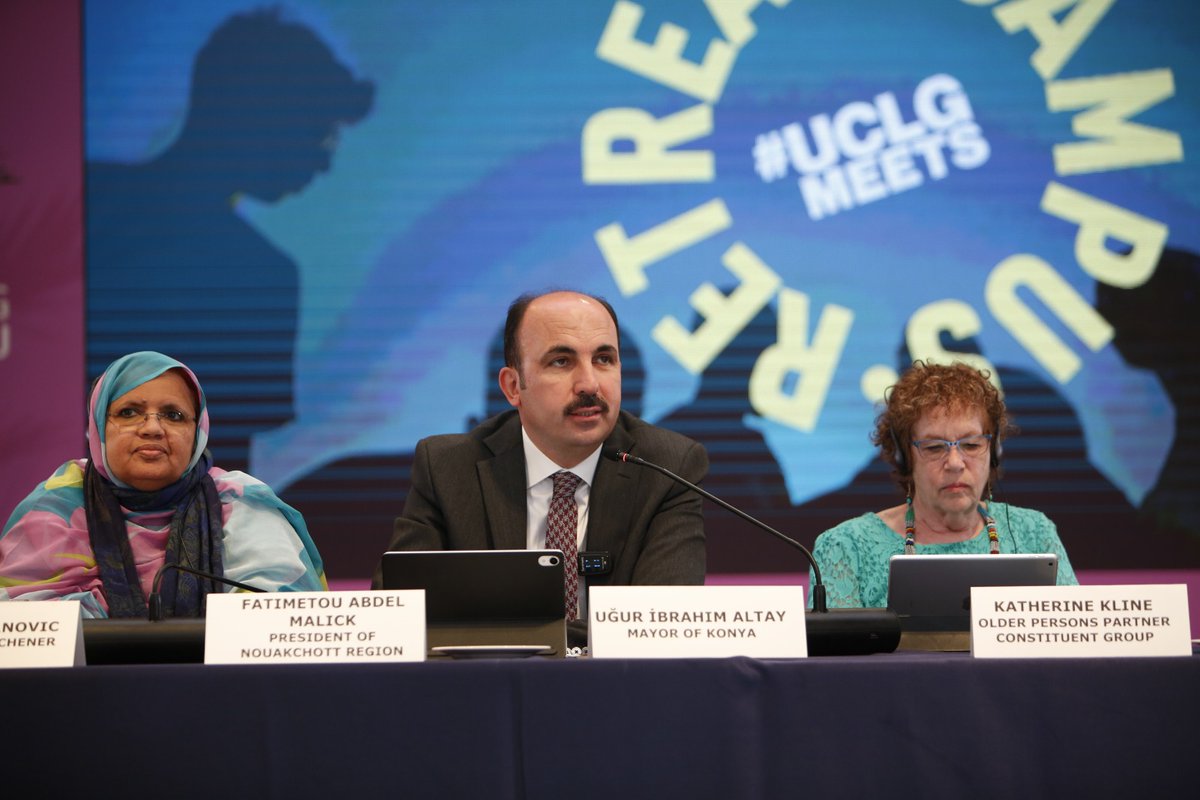 United Cities (@uclg_org) on Twitter photo ✏️"We have to include everyone in the process of addressing intergenerational dialogue. Strengthen collaboration towards more liveable cities. The CitiesCountdown2030 is an important step, also calling for an innovative local leadership".
<a href="/u_ibrahim_altay/">Uğur İbrahim Altay</a>, Mayor <a href="/Konyabuyuksehir/">Konya Büyükşehir Belediyesi 🇹🇷</a> ✏️"We have to include everyone in the process of addressing intergenerational dialogue. Strengthen collaboration towards more liveable cities. The CitiesCountdown2030 is an important step, also calling for an innovative local leadership".
<a href="/u_ibrahim_altay/">Uğur İbrahim Altay</a>, Mayor <a href="/Konyabuyuksehir/">Konya Büyükşehir Belediyesi 🇹🇷</a>