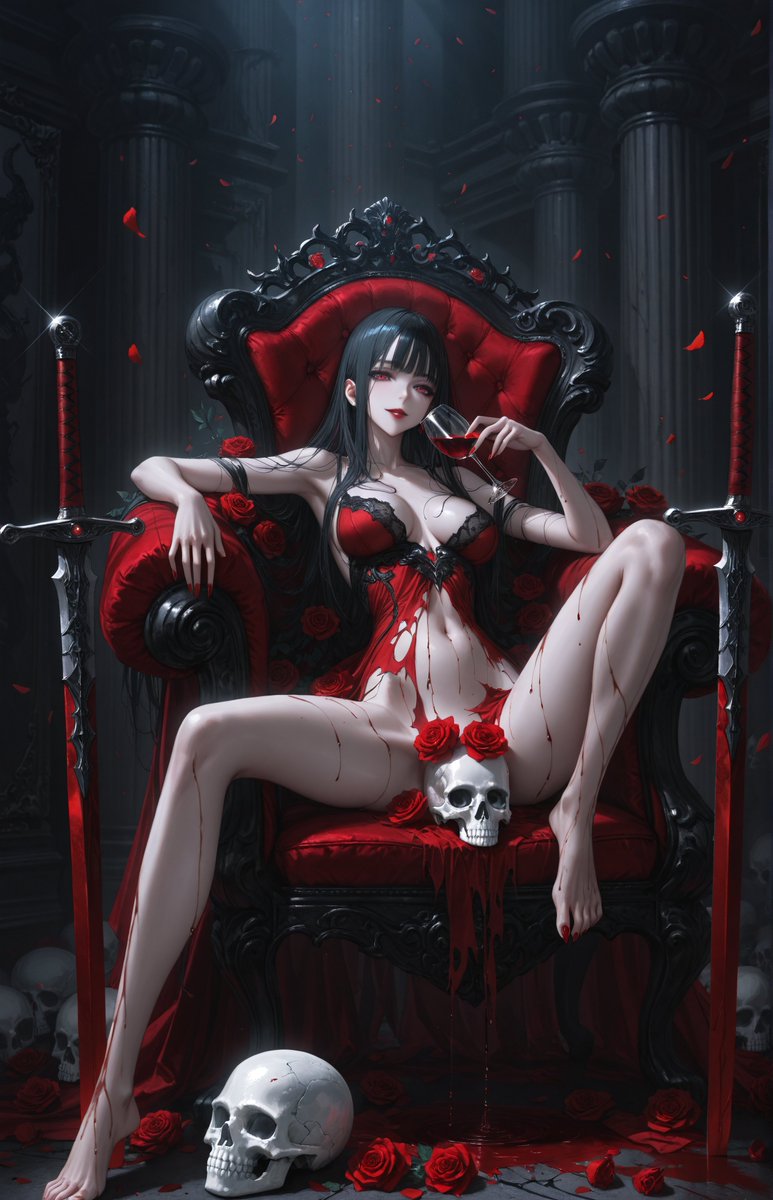Kuroneko__x's tweet photo. Blood of My Enemies 🍷 https://t.co/pzyjyEmZfY
