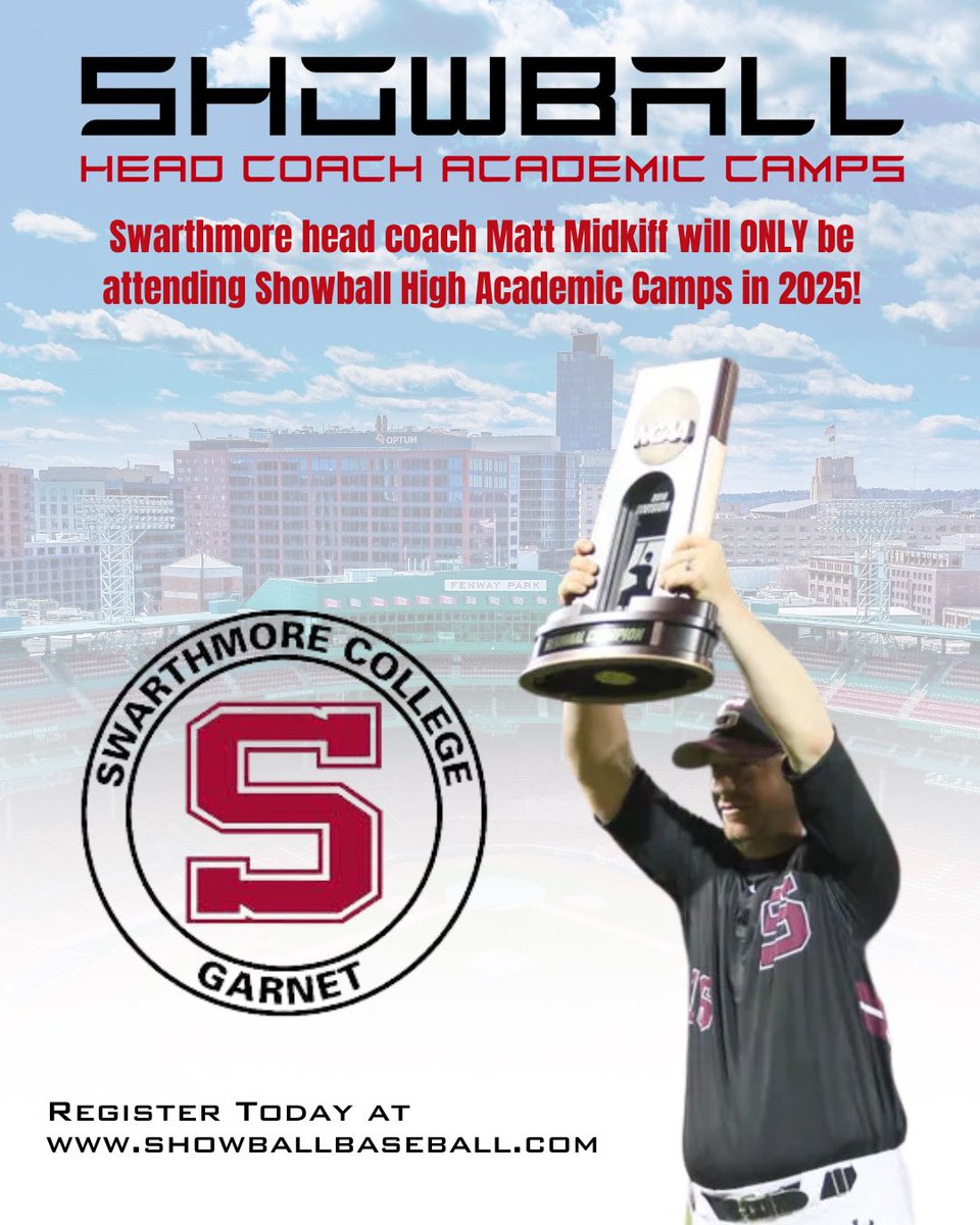 ShowBall (@showballcamps) on Twitter photo Be seen by <a href="/CoachMidkiff/">Matt Midkiff</a> the Head Coach of <a href="/SwatBaseball/">Swarthmore Baseball</a> this summer!! He will ONLY be at Showball. Be Seen By The Decision Makers! <a href="/ptwsports/">Play to Win (PTW)</a> <a href="/axcessbaseball/">Axcess Baseball LI</a> <a href="/CentennialConf/">CentennialConference</a> <a href="/d3baseball/">D3baseball</a> <a href="/BUncommitted/">Baseball_Uncommitted</a> Be seen by <a href="/CoachMidkiff/">Matt Midkiff</a> the Head Coach of <a href="/SwatBaseball/">Swarthmore Baseball</a> this summer!! He will ONLY be at Showball. Be Seen By The Decision Makers! <a href="/ptwsports/">Play to Win (PTW)</a> <a href="/axcessbaseball/">Axcess Baseball LI</a> <a href="/CentennialConf/">CentennialConference</a> <a href="/d3baseball/">D3baseball</a> <a href="/BUncommitted/">Baseball_Uncommitted</a>