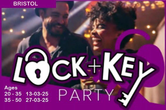 AmookyEvents's tweet image. Ready for some fun, Bristol? Our lock and key parties are coming up soon🎉 Get ready for a night of fun, mingling and maybe even romance 😉 Don’t miss out! Get your tickets now : amooky.co.uk