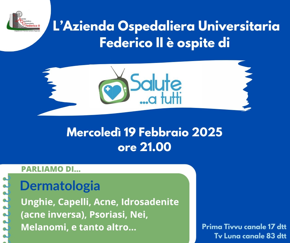 Ci vediamo questa sera! #dermatologia #acne #capelli #unghie #idrosadenite #psoriasi #nei #melanomi