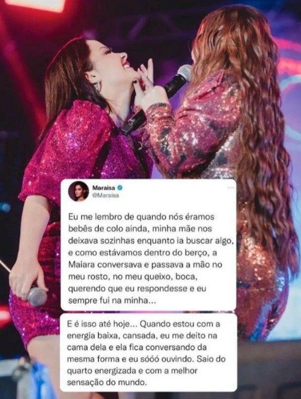 millydasgemeas's tweet image. Elas sempre foram Almas gêmeas! Desde o útero. 🤍 #maiaraemaraisa