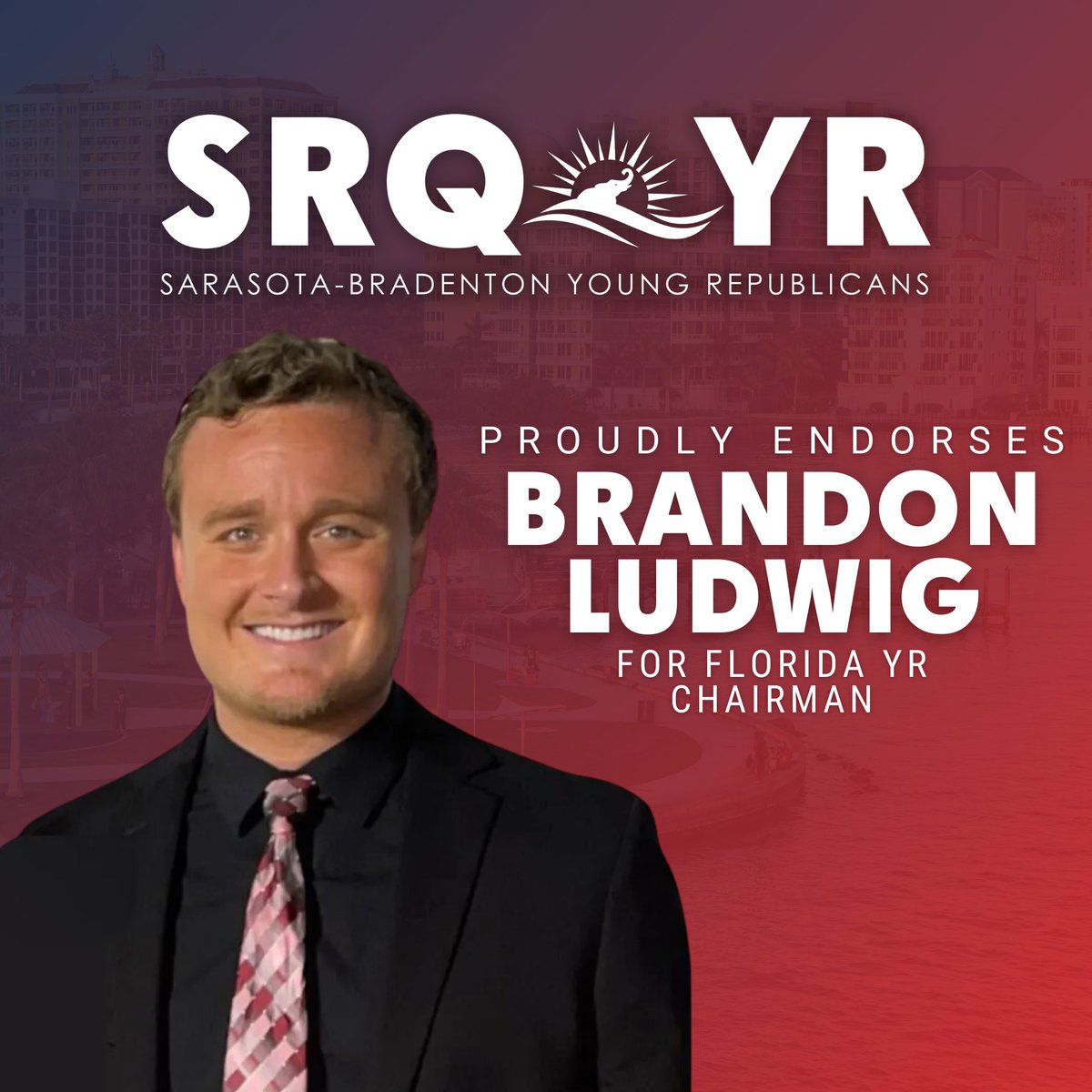 Sarasota-Bradenton Young Republicans (@srqyrs) on Twitter photo Sarasota-Bradenton YRs are proud to stand with our <a href="/FloridaYRs/">Florida Young Republicans</a> Chairman, and we proudly endorse <a href="/BrandonLudwigFL/">Brandon Ludwig</a> for re-election! Here's to two more years of WINNING. #FlaPol #YRsWin #YRsLead Sarasota-Bradenton YRs are proud to stand with our <a href="/FloridaYRs/">Florida Young Republicans</a> Chairman, and we proudly endorse <a href="/BrandonLudwigFL/">Brandon Ludwig</a> for re-election! Here's to two more years of WINNING. #FlaPol #YRsWin #YRsLead