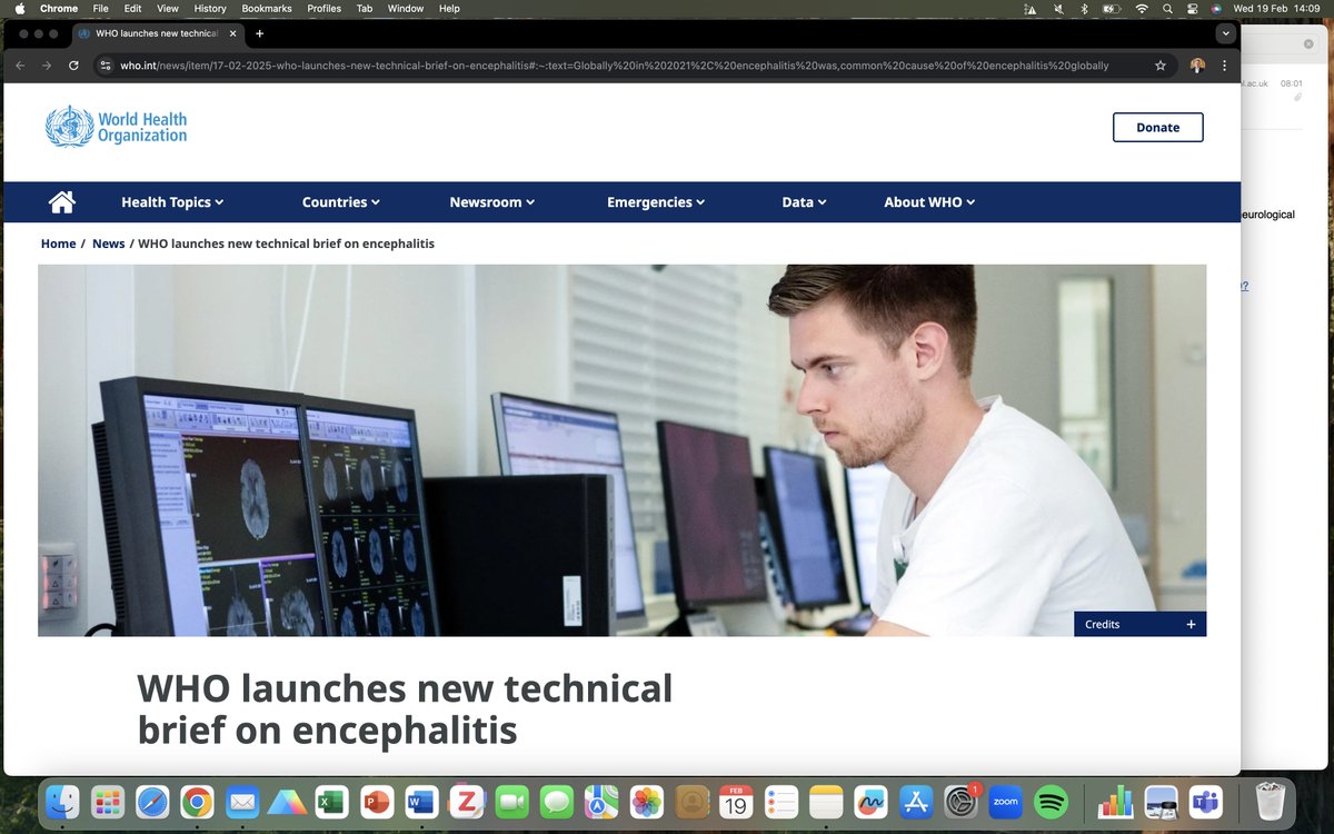 Professor Benedict D Michael MBChB, FRCP, PhD (@benedictneuro) on Twitter photo Most common causes PREVENTABLE by #vaccination.
#WHO launches the FIRST Technical Brief on #Encephalitis today, supported by <a href="/encephalitis/">Encephalitis International</a> & <a href="/LivUni_IVES/">Inst of Infection Veterinary & Ecological Sciences</a> teams
The 4th leading cause of #neurological death/disability in #children and 13th most common across all ages world-wide. Most common causes PREVENTABLE by #vaccination.
#WHO launches the FIRST Technical Brief on #Encephalitis today, supported by <a href="/encephalitis/">Encephalitis International</a> & <a href="/LivUni_IVES/">Inst of Infection Veterinary & Ecological Sciences</a> teams
The 4th leading cause of #neurological death/disability in #children and 13th most common across all ages world-wide.