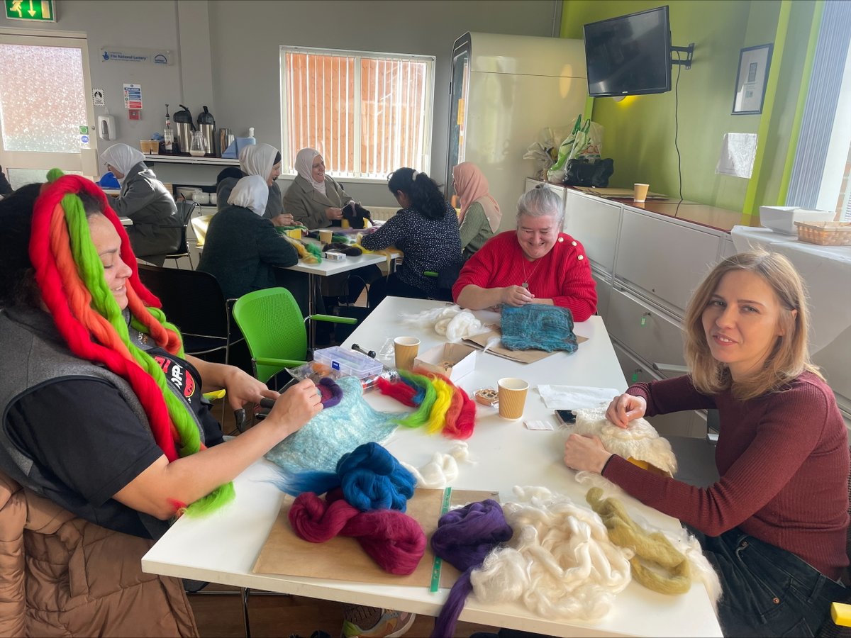Footprints Women's Centre (@footprintswomen) on Twitter photo โจThe Footprints Traditional Crafts class was in full swing today! ๐จ Footprints Syrian Women's Group and Footprints members had so much fun making the cutest felted robins. They LOVED it! โค๏ธ Plus, they really enjoyed working together and sharing their creativity! <a href="/belfastcc/">Belfast City Council</a> โจThe Footprints Traditional Crafts class was in full swing today! ๐จ Footprints Syrian Women's Group and Footprints members had so much fun making the cutest felted robins. They LOVED it! โค๏ธ Plus, they really enjoyed working together and sharing their creativity! <a href="/belfastcc/">Belfast City Council</a>