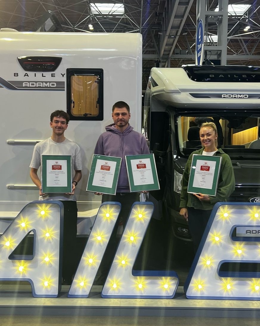 👏 A special thank you to <a href="/candmclub/">Caravan and Motorhome Club</a>  for awarding us a total of FOUR awards in their 2025 Motorhome &amp; Campervan Design Awards this morning!

🥇 Endeavour B63
🥇 Adamo XL-DL
🥇 Adamo 69-4
🥇 Adamo 60-2

📍 Want to see these award-winning models in person? Visit us at the
