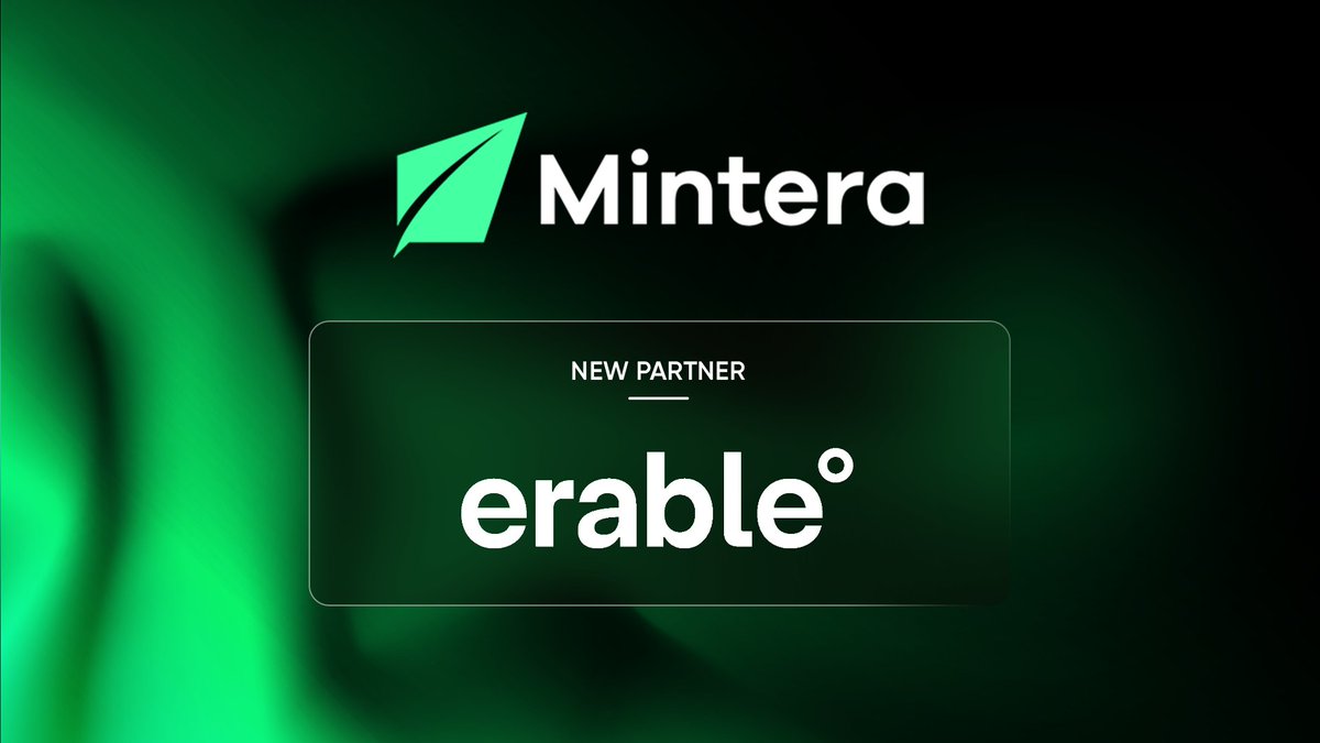 Mintera is thrilled to team up with <a href="/erableofficial/">erable°</a> to push the limits of what RWA yield can achieve! 🔥  

This alliance strengthens our vision of impact-driven investments as we build the future of green finance together 🌱  

More to come, stay tuned! 😉