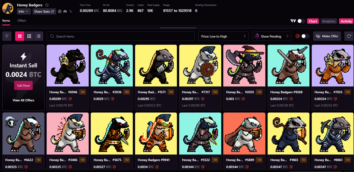 Edoradoeth's tweet photo. If you have bitcoin go buy Honey Badgers
is really amazing project creative art and honey community 🧡 @HoneyBadgersBtc https://t.co/W7EW1PNbjM