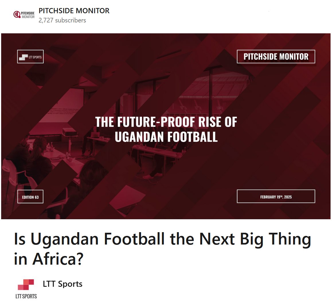 LTTsports's tweet image. 🚨#PitchSideMonitor 🔍

The @UPL 🇺🇬 is rapidly evolving boosted by fans, deals, and partnerships.

🎙️@JovinJenkins CCO "Fans want entertainment, connection, and a sense of community. And you can’t create new fans unless you know your current ones!"

bit.ly/ugandapl