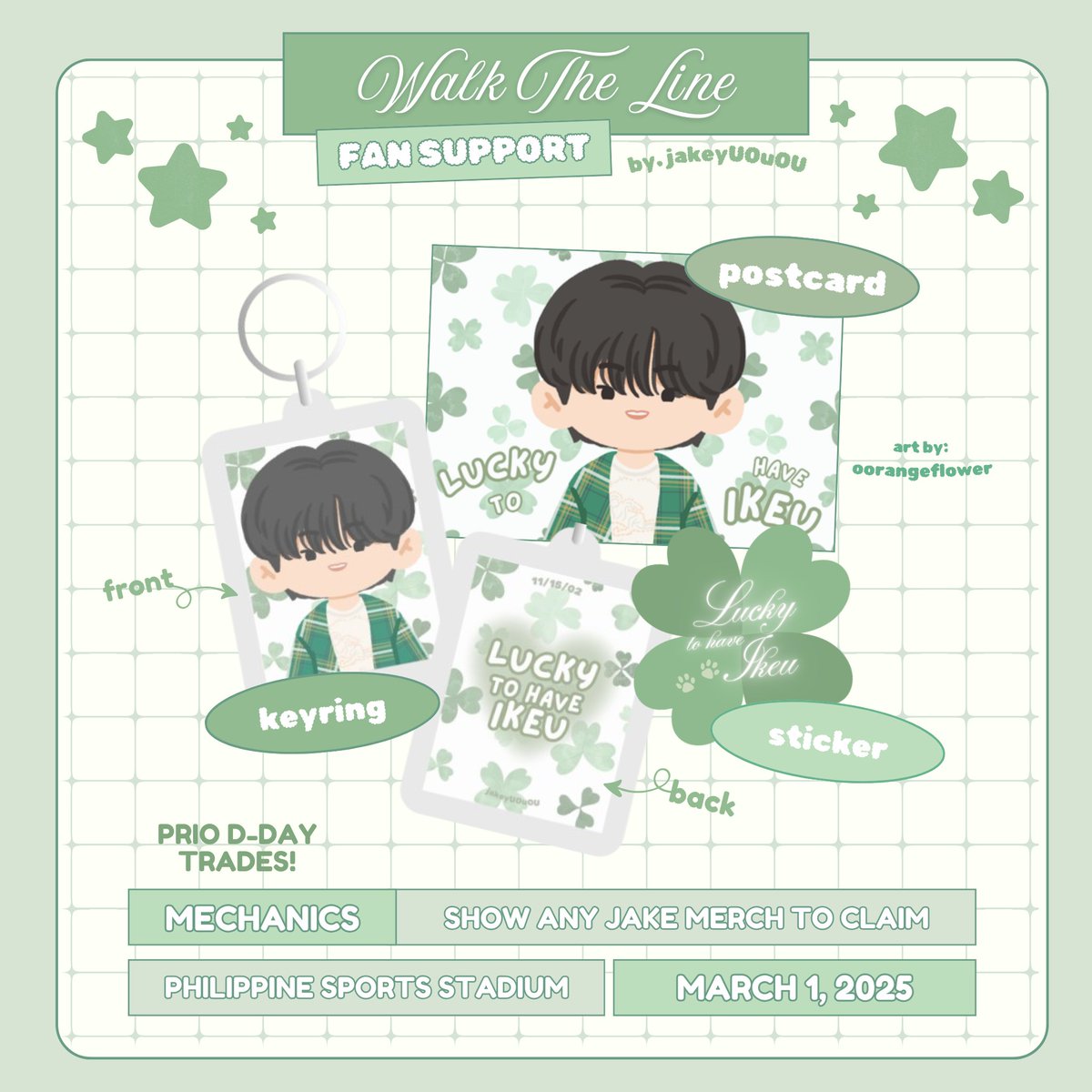 𓂃 ࣪˖ ִֶָ  
( 🍀 ) lucky to have ikeu
╰─ by <a href="/jakeyUOuOU/">y r ★</a>

🍃 like &amp; rt to spread
🛤️ exact time &amp; loc tba

⭐ will prio simkungdans!

🏡 #WALKTHELINE_IN_BULACAN