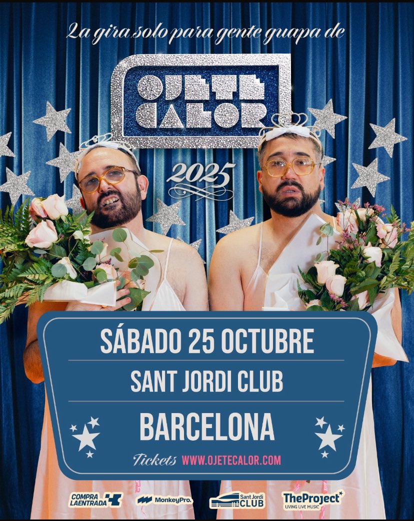 Las entradas para BARCELONA están volando. Desconocíamos que hubiera tanta belleza en la ciudad condal. 

ENTRADAS EN ojetecalor.com