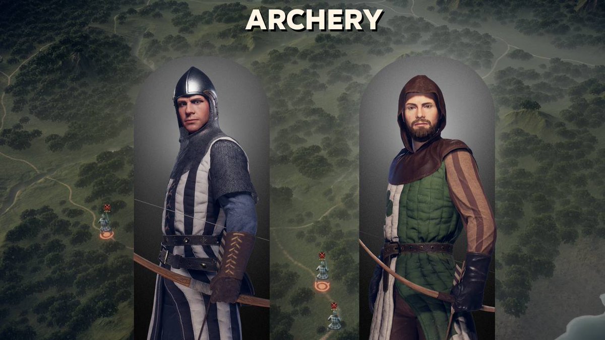 🏹 Archers: Glass Cannons with Deadly Precision

Not all archers are equal:
Shortbows: Quick shots, best against low-HP units
Expert Bowman: Strike from the furthest distance
Mounted Archer: archer on a horse, very mobile 

Use tactical filters to prioritize their targets:
🔹