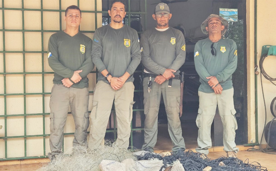 Fiscalização conclui ações nas 📍regiões centro-oeste e sul do Tocantins

✅Ações resultaram na apreensão redes de pesca, arma e munições

Saiba mais👉surl.li/oaiogl