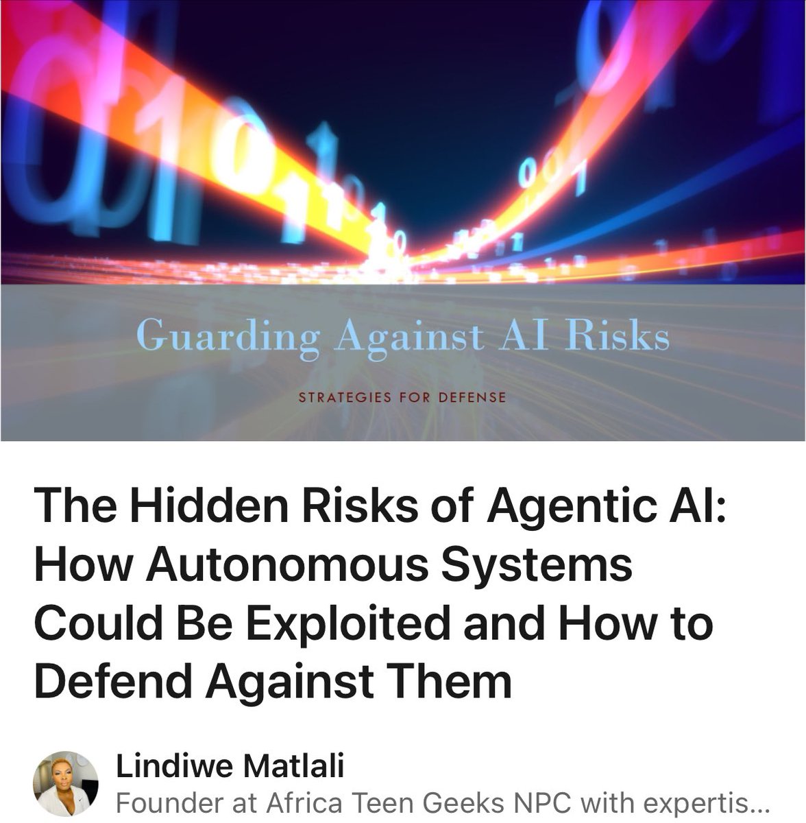 Agentic AI offers immense potential, but its risks cannot be ignored. As AI systems gain more autonomy, adversaries will exploit new vulnerabilities, requiring proactive security strategies. Organizations must integrate strong authentication, anomaly detection, and AI behavior