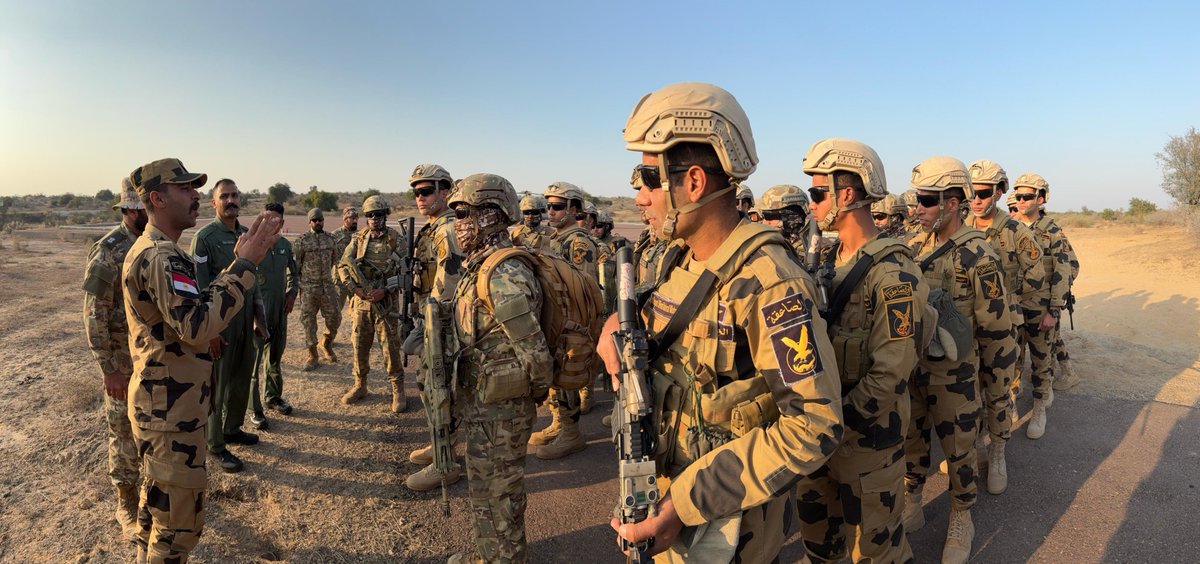 DDNewslive's tweet photo. The third edition of the #India-#Egypt Joint Special Forces #ExerciseCYCLONE-III is underway at the Mahajan Field Firing Range, Rajasthan. The 14-day military drill, which commenced on 10th February 2025, will continue till 23rd February 2025.
@DefenceMinIndia https://t.co/S9t056o9xT