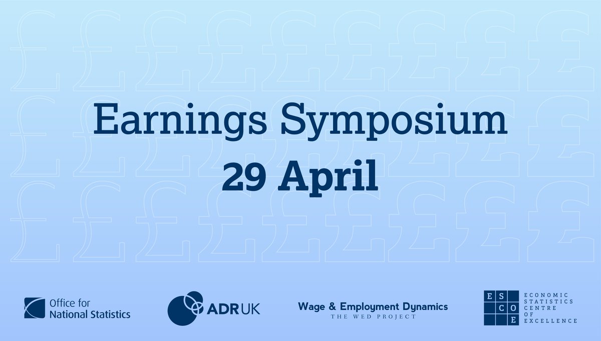 ESCoE (@escoeorg) on Twitter photo *Updated date and location*
<a href="/ONSfocus/">ONS Focus</a>, <a href="/Wage_Dynamics/">Wage Dynamics</a> and <a href="/adr_uk/">ADR UK</a> will run the inaugural Earnings Symposium in collaboration with ESCoE.
The event will now take place <a href="/10UnionStreet/">10 Union Street</a>, London, SE1 1SZ on 29 April 2025. tinyurl.com/24zbav49 *Updated date and location*
<a href="/ONSfocus/">ONS Focus</a>, <a href="/Wage_Dynamics/">Wage Dynamics</a> and <a href="/adr_uk/">ADR UK</a> will run the inaugural Earnings Symposium in collaboration with ESCoE.
The event will now take place <a href="/10UnionStreet/">10 Union Street</a>, London, SE1 1SZ on 29 April 2025. tinyurl.com/24zbav49