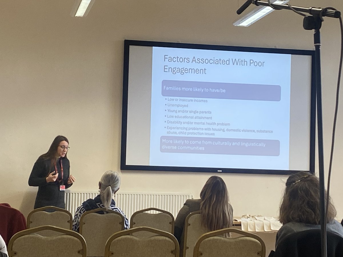 cebei_bangor's tweet image. Dr Margiad Williams talking about the new research grant funding to adapt the PLH (young children) parenting programme for Roma families in Montenegro @KiVaUKHub @prifysgolbangor @PsychBangor