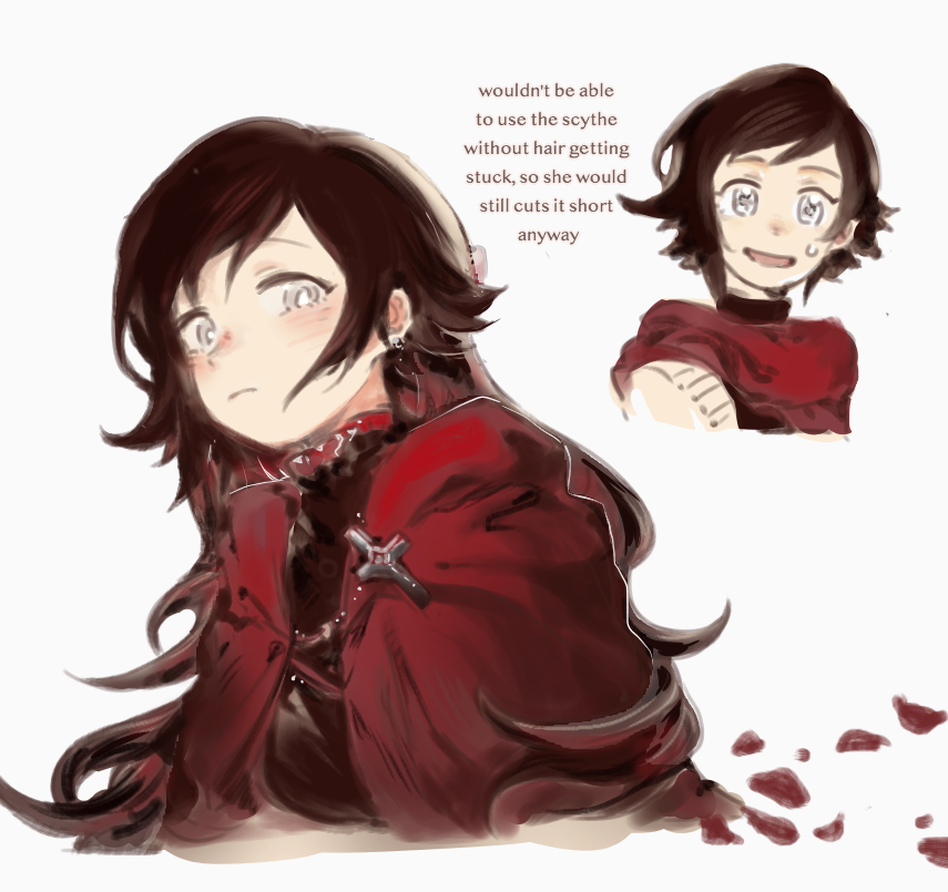 Hiru3152's tweet photo. noone asked but long hair ruby rose https://t.co/uYvLl8kHMf