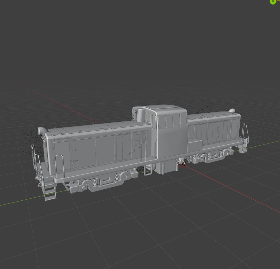 nyand_blender's tweet image. ChatGPTでディーゼル機関車を指定した範囲だけ動かせるコードをPythonで書いてもらいました。作業効率爆上げ。#b3d #blender