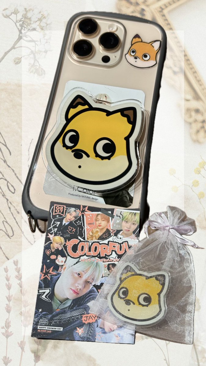 JINHWAN DAY🎂イベントに
参加させていただき
当選致しました🎯✨😭
めちゃくちゃ可愛いスマホクリップ🦊
あたしの携帯にピッタリではありませんか🥰✨
<a href="/TO_JINHWAN/">𝒥ℐ𝒩ℋ𝒲𝒜𝒩 𝒟𝒜𝒴</a> 様
ありがとうございました🥹
大切に使わせていただきます🤝🏻💝

#iKON #아이콘 #김진환 #ジナン #JAY #Jinhwan  <a href="/iKON_gnani_____/">김진환</a>