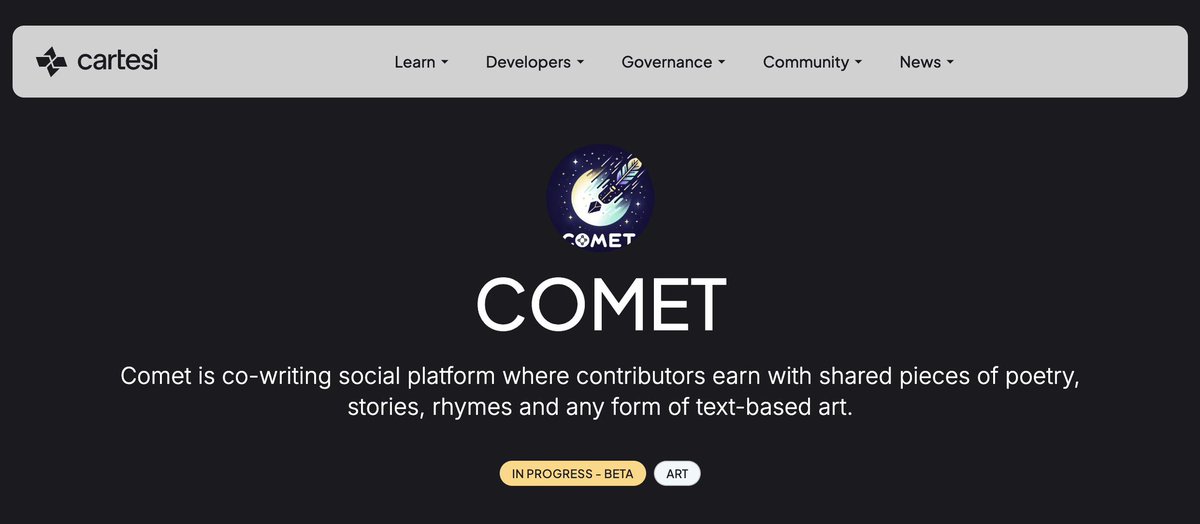 Who’s COMETing nowadays, and what are you COMETing on?

For a quick refresher on what Comet is all about, check out our newly updated Comet page on <a href="/cartesiproject/">Cartesi</a>’s RollupLab at rolluplab.io/comet/ and let us know your thoughts on this spotlight space. 🌌✨