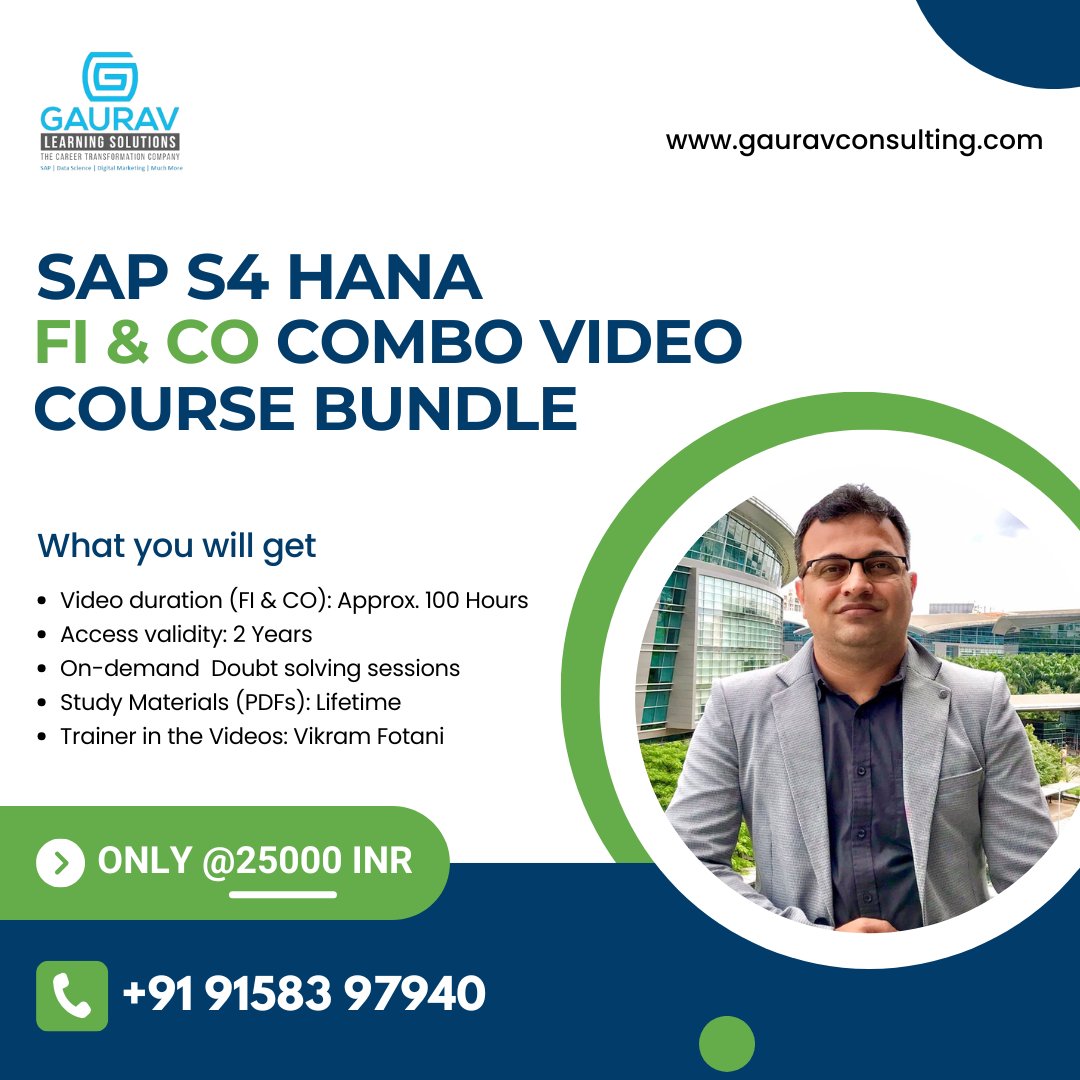 saphanacourses's tweet image. 🚀 Master SAP S/4 HANA FI &amp;amp; CO with Our Exclusive Combo Video Course Bundle! 🚀

🎥 Watch Sample Videos on YouTube:
🔗 youtube.com/channel/UCBSTA…
📌 Buy Now &amp;amp; Start Your SAP FI &amp;amp; CO Journey:
Buy Now : gauravconsulting.com/product-page/s…

#SAPS4HANA #SAPTraining #LearnSAP #SAPFICO #SAPCO