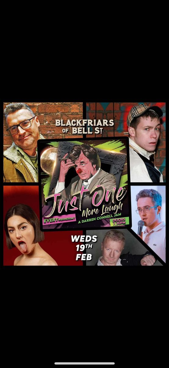 Blackfriars comedy is on tonight with a 2-4-1 pizza deal at Nona Said everyone!
